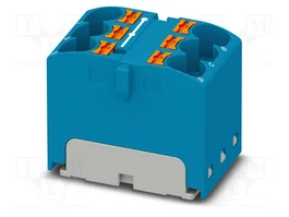 PHOENIX CONTACT PTFIX 6X4 BU Conector de carril Azul