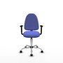 PIQUERAS Y CRESPO Silla de oficina Aýna Azul claro con Brazos 1D