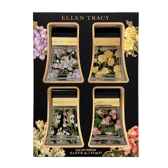 Ellen Tracy Set de fragancias Courageous, Confident, Radiant e Inspiring de 15 ml Ellen Tracy Set de fragancias Courageous, Confident, Radiant e Inspiring de 15 ml