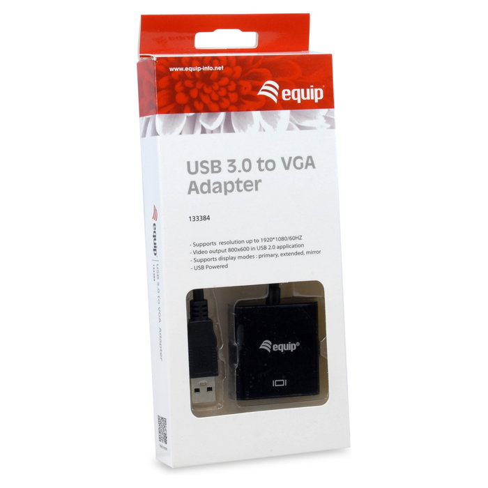 Equip Adaptador USB 3.0 a VGA HD15 1920x1080/60Hz