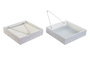DKD Home Decor Set de 6 Servilleteros MDF y Metal Surtidos