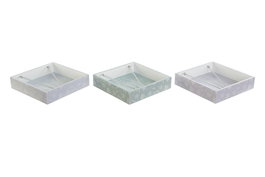 DKD Home Decor Set de 6 Servilleteros MDF y Metal Surtidos
