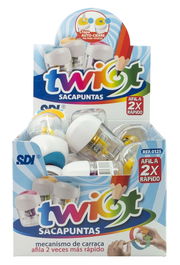 Afilalapiz Sdi 1 Uso Twist Con Deposito Expositor De 24