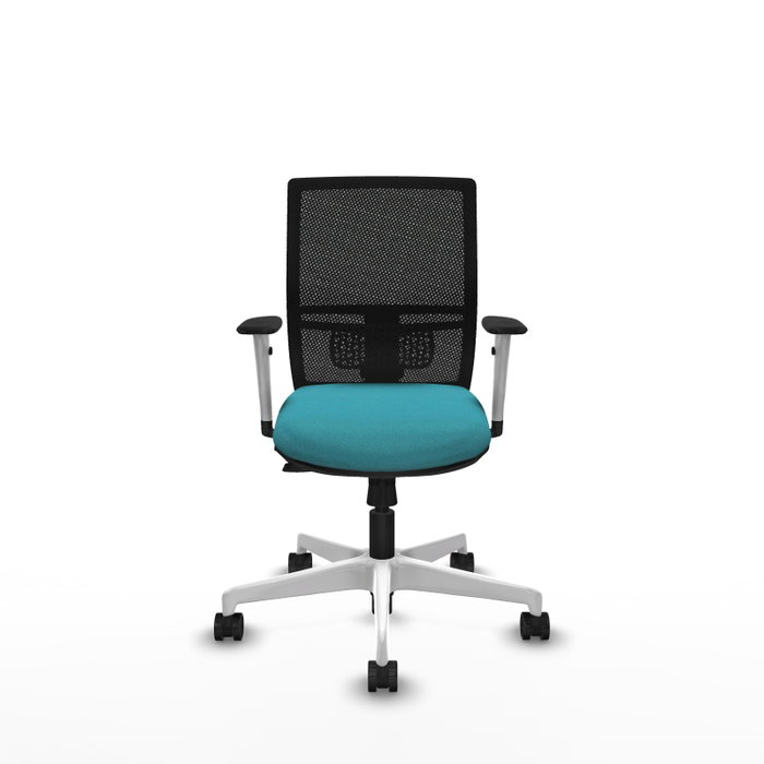 PIQUERAS Y CRESPO Silla de oficina Yunquera con mecanismo Sincro/Traslack, Turquesa y Negro PIQUERAS Y CRESPO Silla de oficina Yunquera con mecanismo Sincro/Traslack, Turquesa y Negro