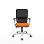 PIQUERAS Y CRESPO Silla de oficina Haches Naranja y Negro