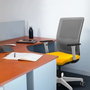 PIQUERAS Y CRESPO Silla de oficina Haches Naranja y Negro