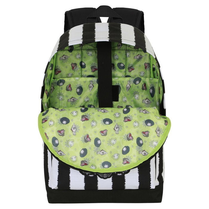 Karactermania Mochila HS FAN 2.2 Beetlejuice Stripes Blanco