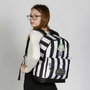 Karactermania Mochila HS FAN 2.2 Beetlejuice Stripes Blanco