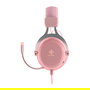 Deltaco Gaming GAM-030-P Auriculares Gaming con Diadema, Micrófono Boom, Iluminación LED Multicolor, Conexión USB y 3.5 mm, Color Rosa