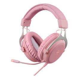 Deltaco Gaming GAM-030-P Auriculares Gaming Rosa con LED
