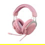 Deltaco Gaming GAM-030-P Auriculares Gaming con Diadema, Micrófono Boom, Iluminación LED Multicolor, Conexión USB y 3.5 mm, Color Rosa