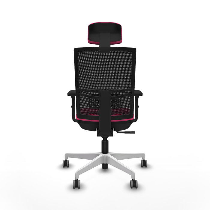 PIQUERAS Y CRESPO Silla de oficina Yunquera con mecanismo Sincro, Rosa y Negro PIQUERAS Y CRESPO Silla de oficina Yunquera con mecanismo Sincro, Rosa y Negro