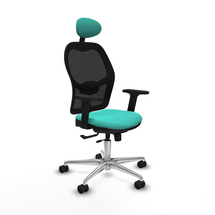 PIQUERAS Y CRESPO Silla de oficina Jorquera con mecanismo Sincro/Traslack Turquesa PIQUERAS Y CRESPO Silla de oficina Jorquera con mecanismo Sincro/Traslack Turquesa