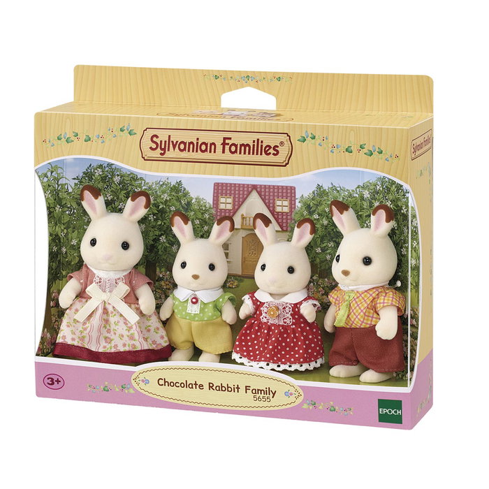 Sylvanian Families Familia Conejo Chocolate Set de 4 Figuras