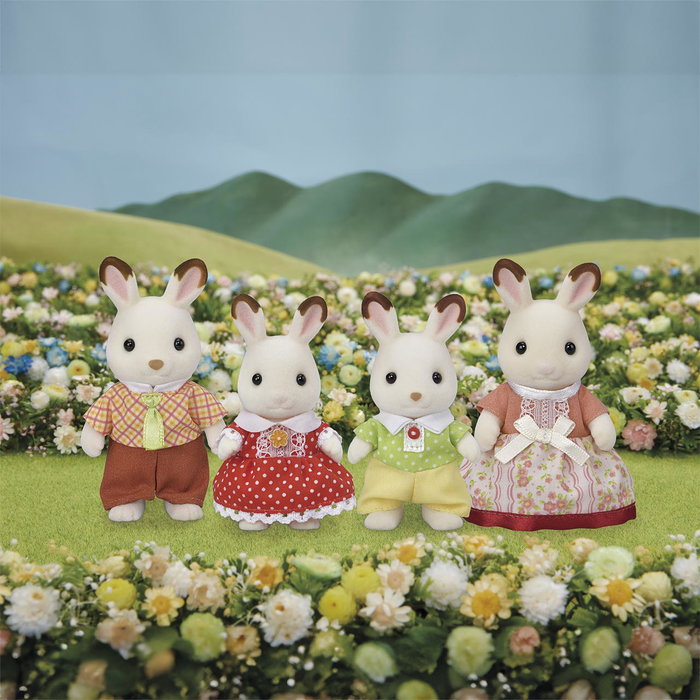 Sylvanian Families Familia Conejo Chocolate Set de 4 Figuras