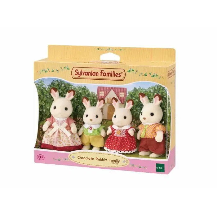 Sylvanian Families SYL5054131056554 La Familia de Conejo de Chocolate Familias Sylvanian Juguete para Niños y Niñas a partir de 3 Años
