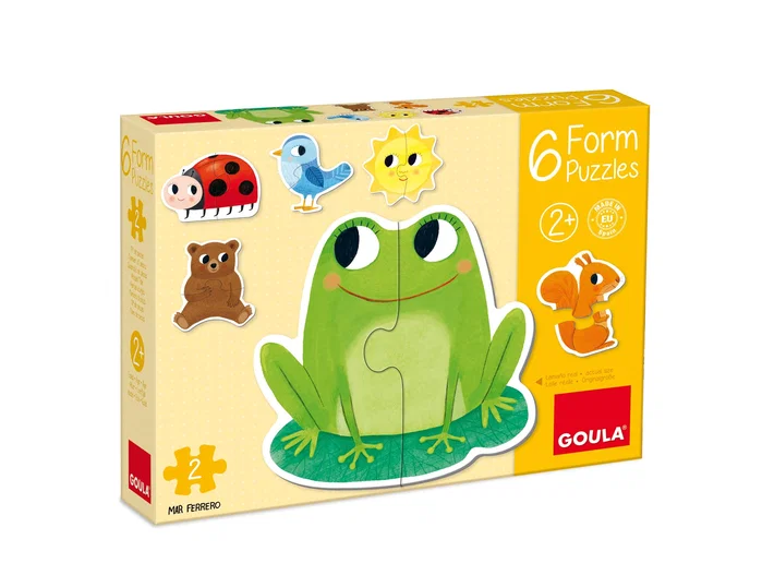 Goula Puzle de madera de animales de la granja 4 piezas Goula Puzle de madera de animales de la granja 4 piezas