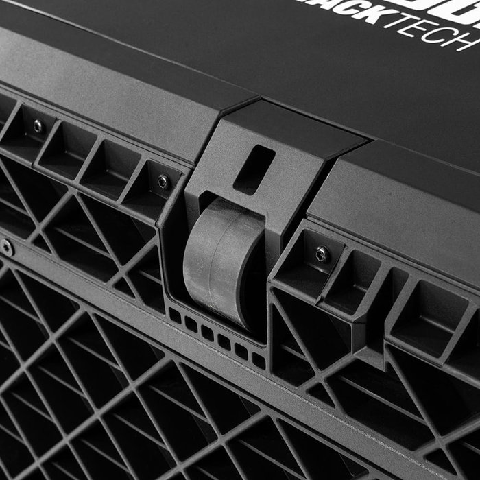 Toughbuilt Stacktech - Maletín con ruedas, 1 cajón con cierre deslizante, estructura autoalineable y encajable, mango telescópico, 53 x 40,5 x 67 cm, 113 kg de capacidad