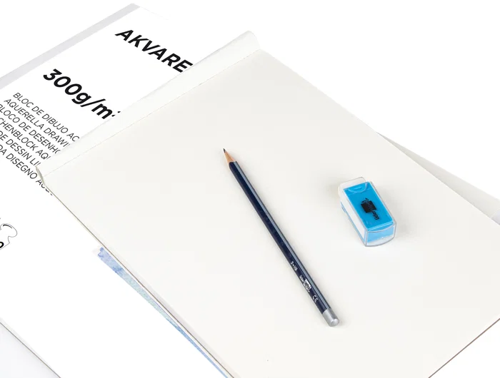 Liderpapel Bloc Dibujo Acuarela Encolado 210x297mm 20 Hojas 300g/m2 Sin Recuadro