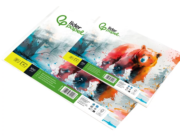 Liderpapel Bloc de dibujo acuarela encolado 210x297mm 20 hojas 300g/m2 sin recuadro Liderpapel Bloc de dibujo acuarela encolado 210x297mm 20 hojas 300g/m2 sin recuadro