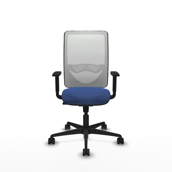 PIQUERAS Y CRESPO Silla de oficina Zulema con mecanismo Sincro, Azul marino y Blanco PIQUERAS Y CRESPO Silla de oficina Zulema con mecanismo Sincro, Azul marino y Blanco