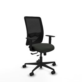 PIQUERAS Y CRESPO Silla de oficina Zulema con mecanismo Sincro/Traslack, Negro