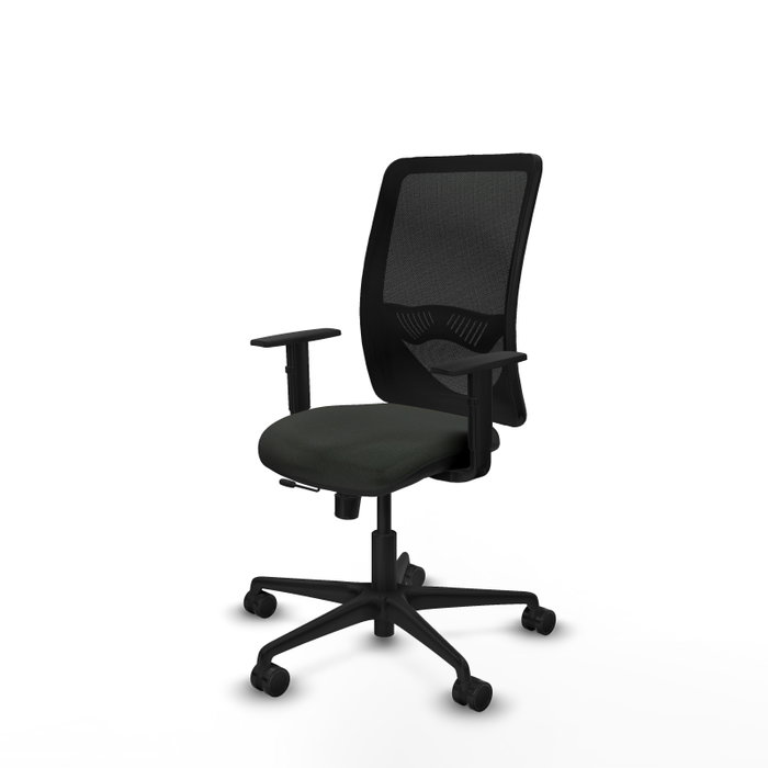 PIQUERAS Y CRESPO Silla de oficina Zulema con mecanismo Sincro/Traslack, Negro