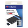 Verbatim Store'N'Go USB 3.2 Carcasa Externa para HDD/SSD de 2,5 pulgadas, Negra