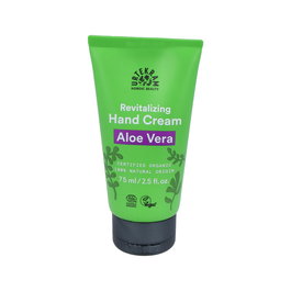 URTEKRAM Crema de Manos Aloe Vera 75 ml - Hidratante y Regenerante, Certificación COSMOS ORGANIC, Eco, Vegan