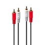 LINDY Cable de audio 35662 de 3 m con 2 x RCA macho