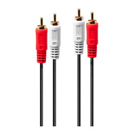 LINDY Cable de audio 35662 de 3 m con 2 x RCA macho