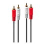 LINDY Cable de audio 35662 de 3 m con 2 x RCA macho