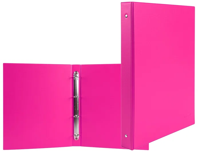 Liderpapel Carpeta de 4 anillas A5 fucsia