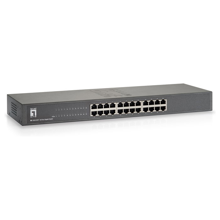 Level One GSW-2457 Switch Gigabit Ethernet de 24 Puertos Level One GSW-2457 Switch Gigabit Ethernet de 24 Puertos