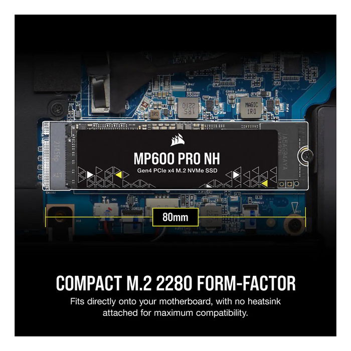 Corsair MP600 PRO NH 4TB M.2 NVMe PCIe Gen4 SSD Disco Duro 7000 MB/s Lectura