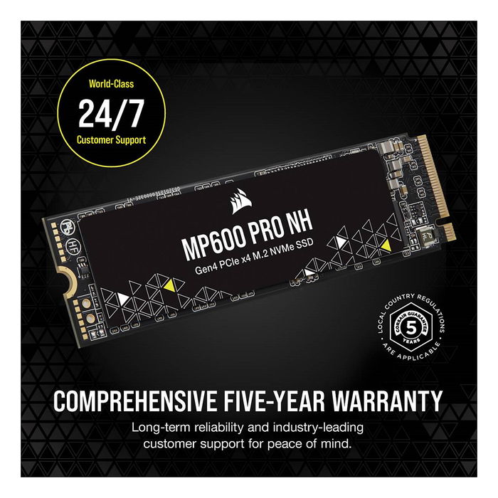 Corsair MP600 PRO NH 4TB M.2 NVMe PCIe Gen4 SSD Disco Duro 7000 MB/s Lectura