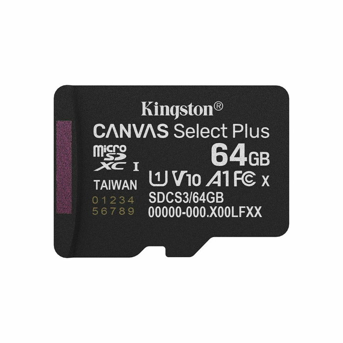 Kingston Canvas Select Plus 64 GB microSDXC con Adaptador