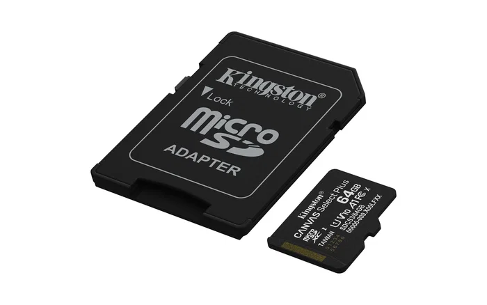 Kingston Canvas Select Plus Gen3 Tarjeta MicroSDXC 64 GB UHS-I Clase 10 A1 V10 Velocidad hasta 150 MB/s - Incluye Adaptador SD