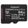 Kingston Canvas Select Plus 64 GB microSDXC con Adaptador