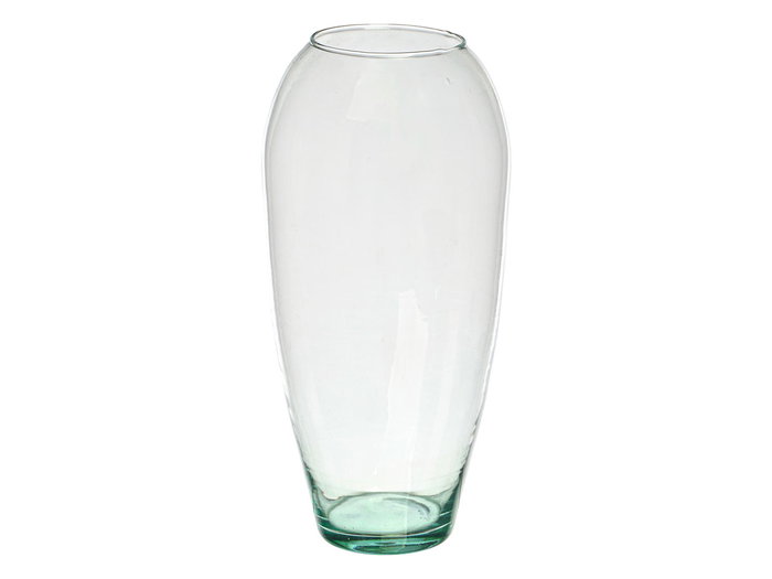 GIFTDECOR Jarrón de Cristal Abombado Transparente 50cm