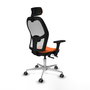 PIQUERAS Y CRESPO Silla de oficina Jorquera Naranja y Blanco