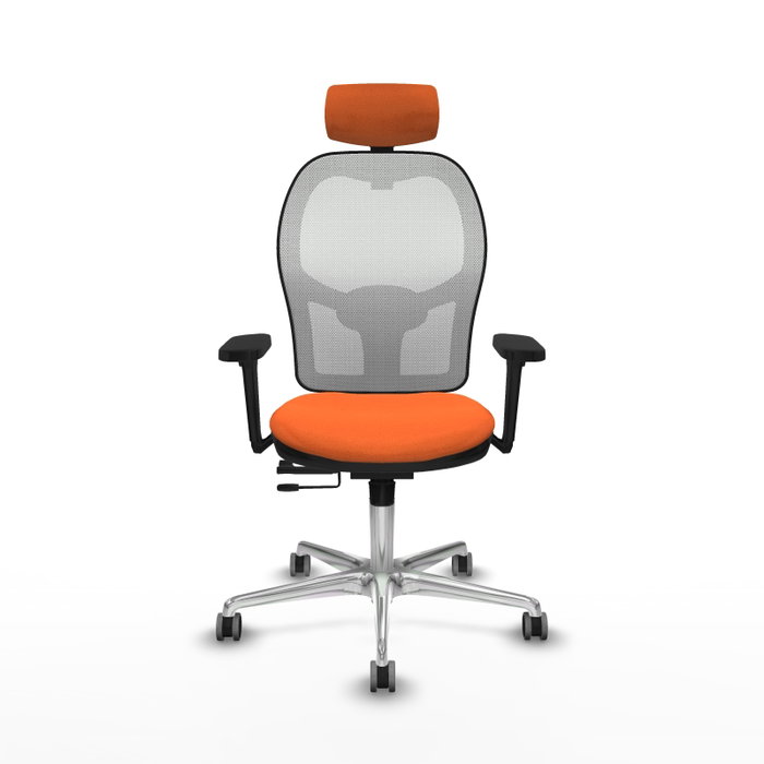 PIQUERAS Y CRESPO Silla de oficina Jorquera Naranja y Blanco