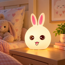 BABYRABBIT Lámpara Nocturna de Mesa LED Infantil Recargable