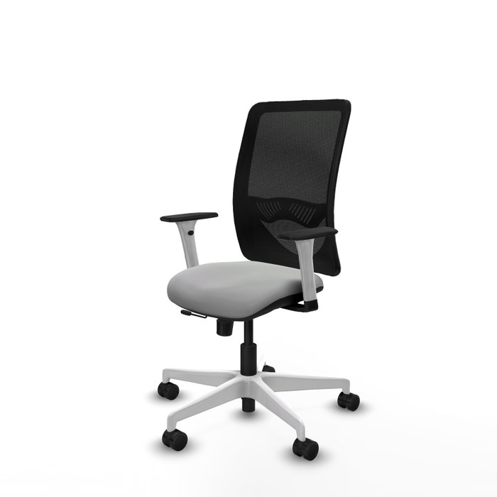 PIQUERAS Y CRESPO Silla de oficina Zulema Gris claro y Negro