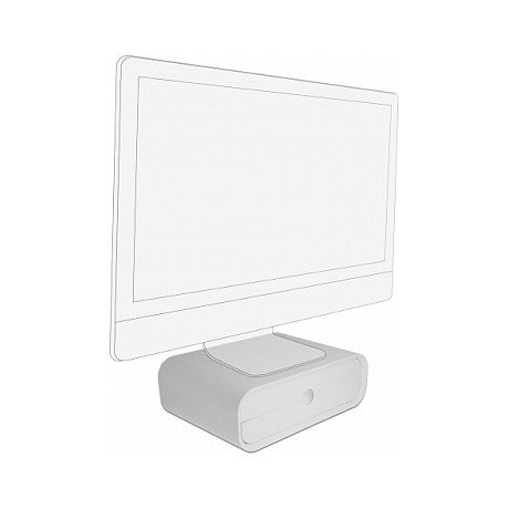 DeLOCK Soporte de monitor con dos cajones Blanco DeLOCK Soporte de monitor con dos cajones Blanco