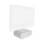 DeLOCK Soporte de monitor con dos cajones Blanco