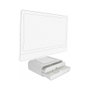 DeLOCK Soporte de monitor con dos cajones Blanco
