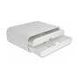 DeLOCK Soporte de monitor con dos cajones Blanco