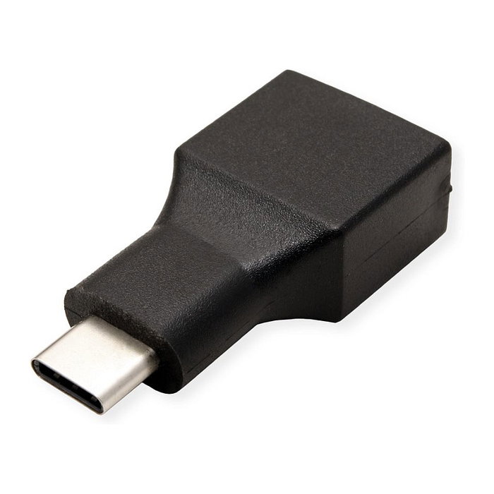 VALUE 12.99.9030 Adaptador USB 3.2 Gen1 Tipo C a Tipo A, Macho a Hembra, Negro, 5 Gbit/s, Plug and Play