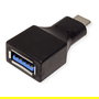 VALUE 12.99.9030 Adaptador USB 3.2 Gen1 Tipo C a Tipo A, Macho a Hembra, Negro, 5 Gbit/s, Plug and Play